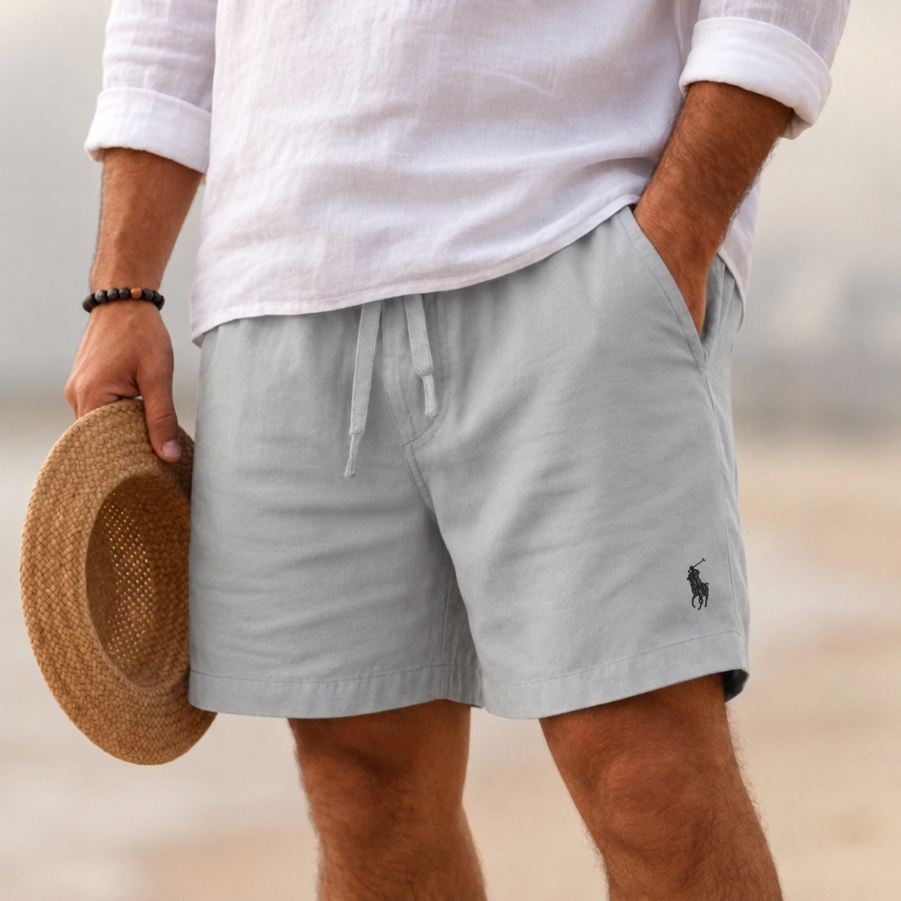 Essentiella Shorts i Linneblandning - Utförsäljning