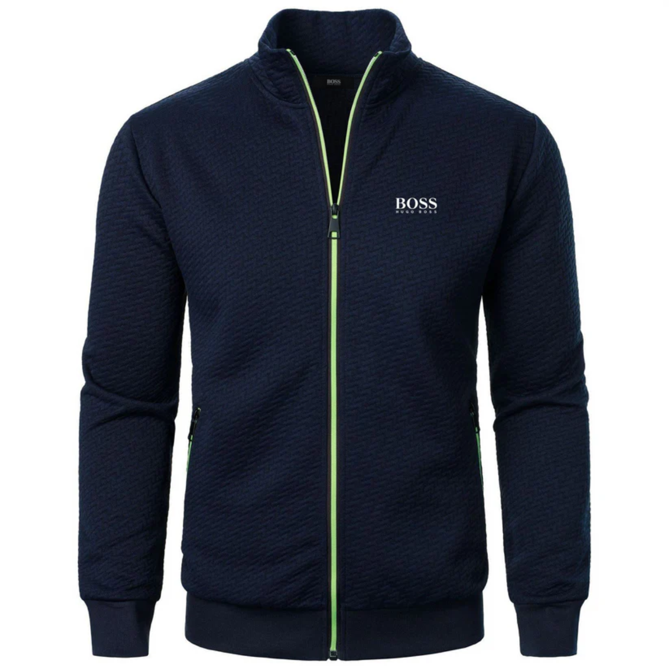2026 Texturerad Zip-up Jacka - Utförsäljning