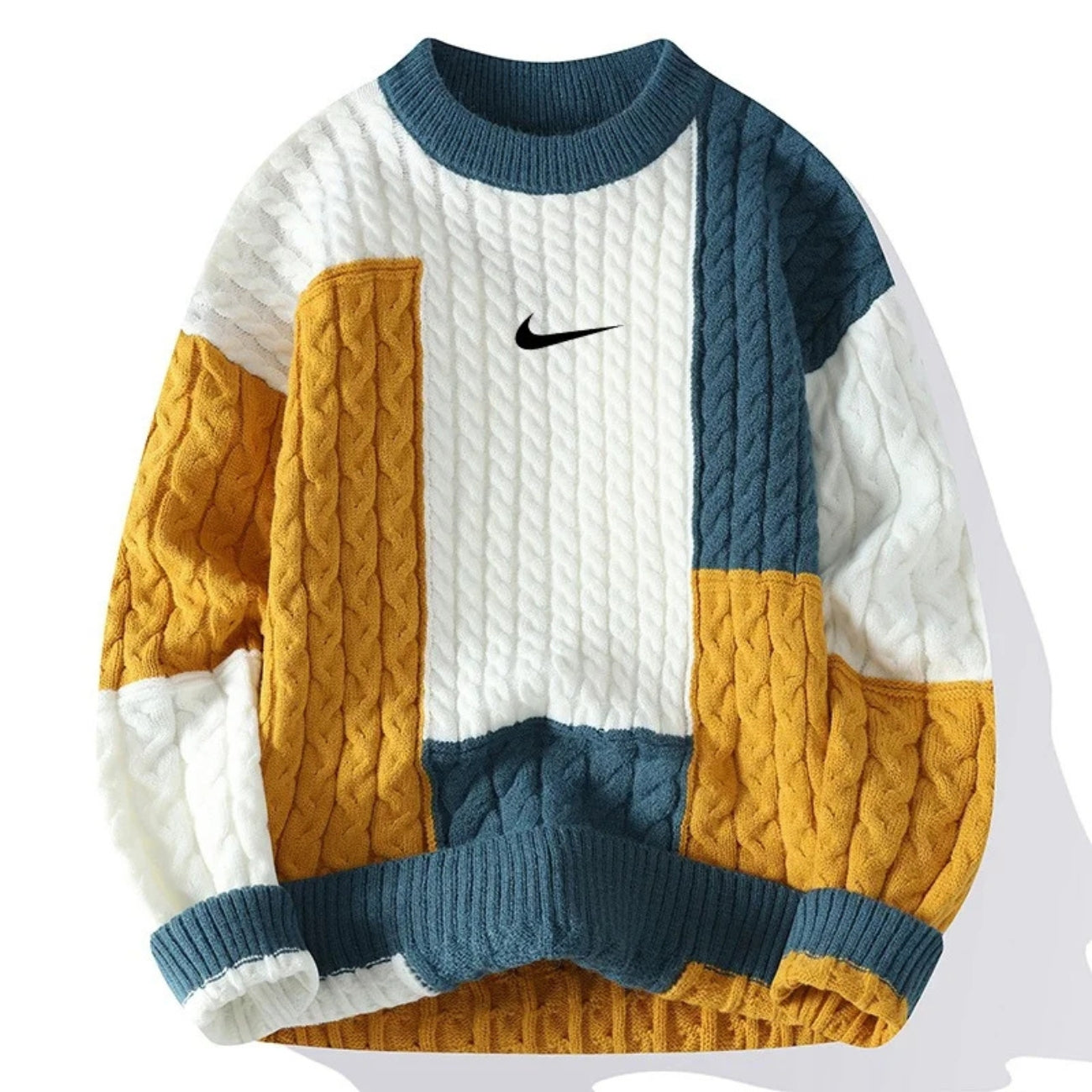Retro Patchwork Tröja - UTFÖRSÄLJNING AV KOLLEKTION