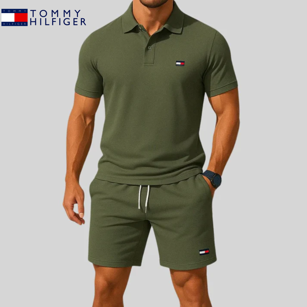 2026 Grundläggande Smal Färdig Piké & shorts set || Utförsäljningskampanj