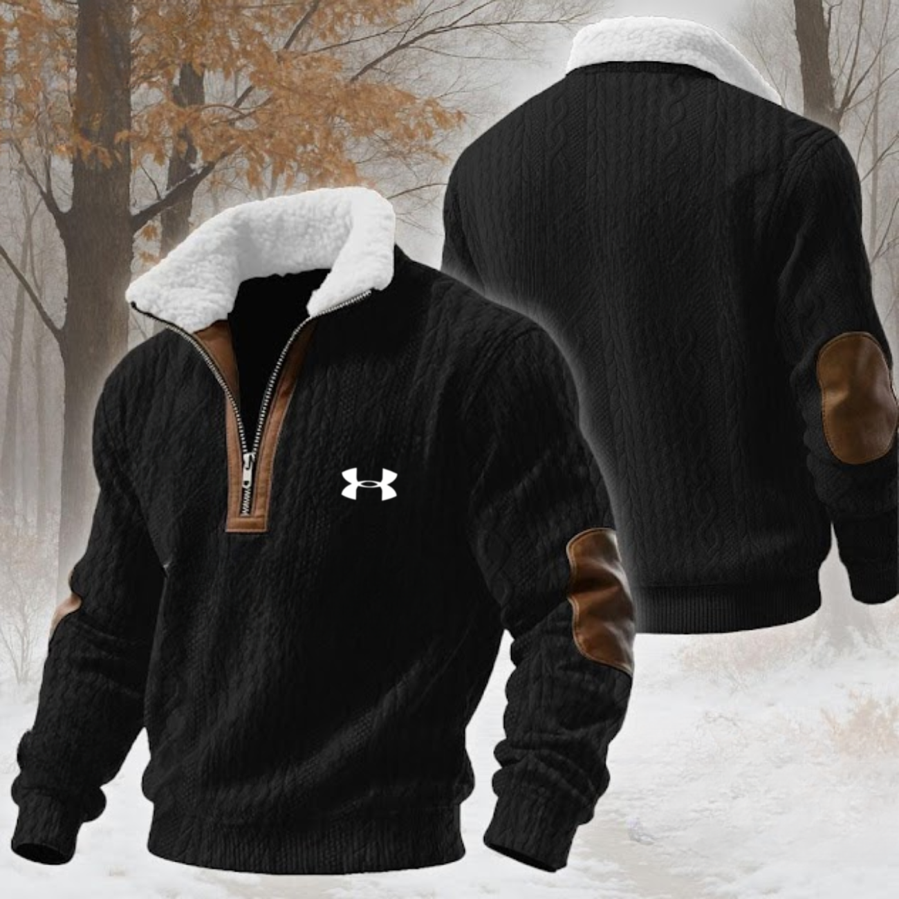 2026 Mysig Ribbad Zip-Up Tröja - Utförsäljning