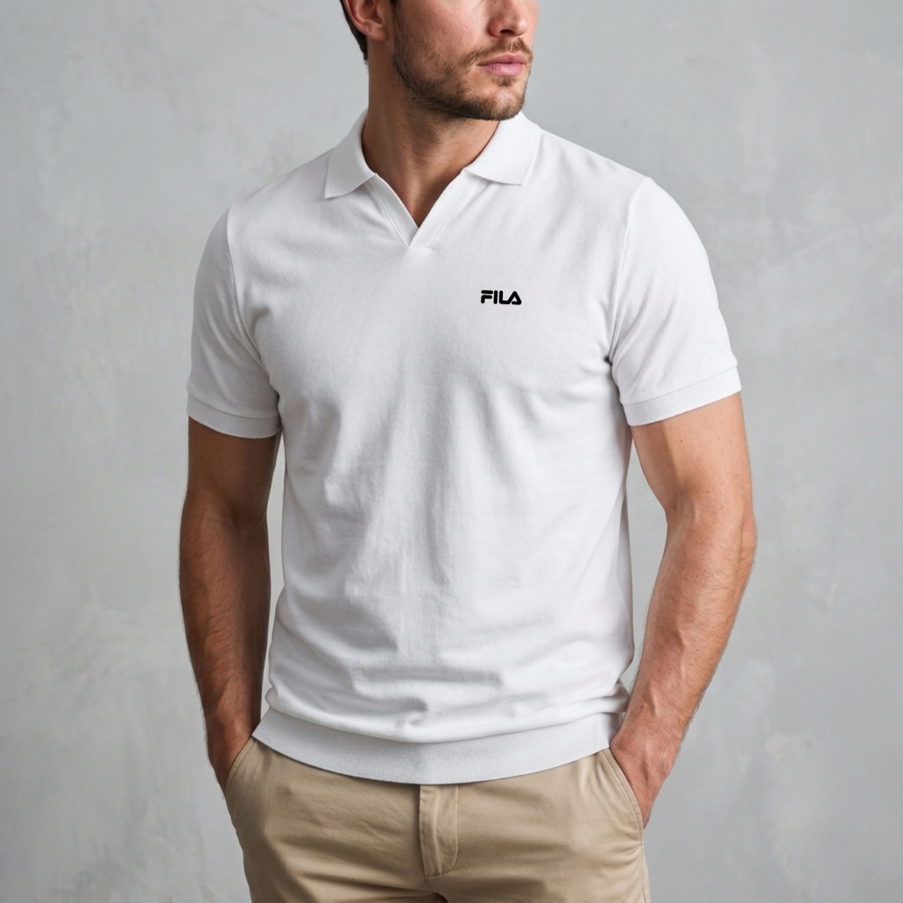 V-Placket Polo - Utförsäljning