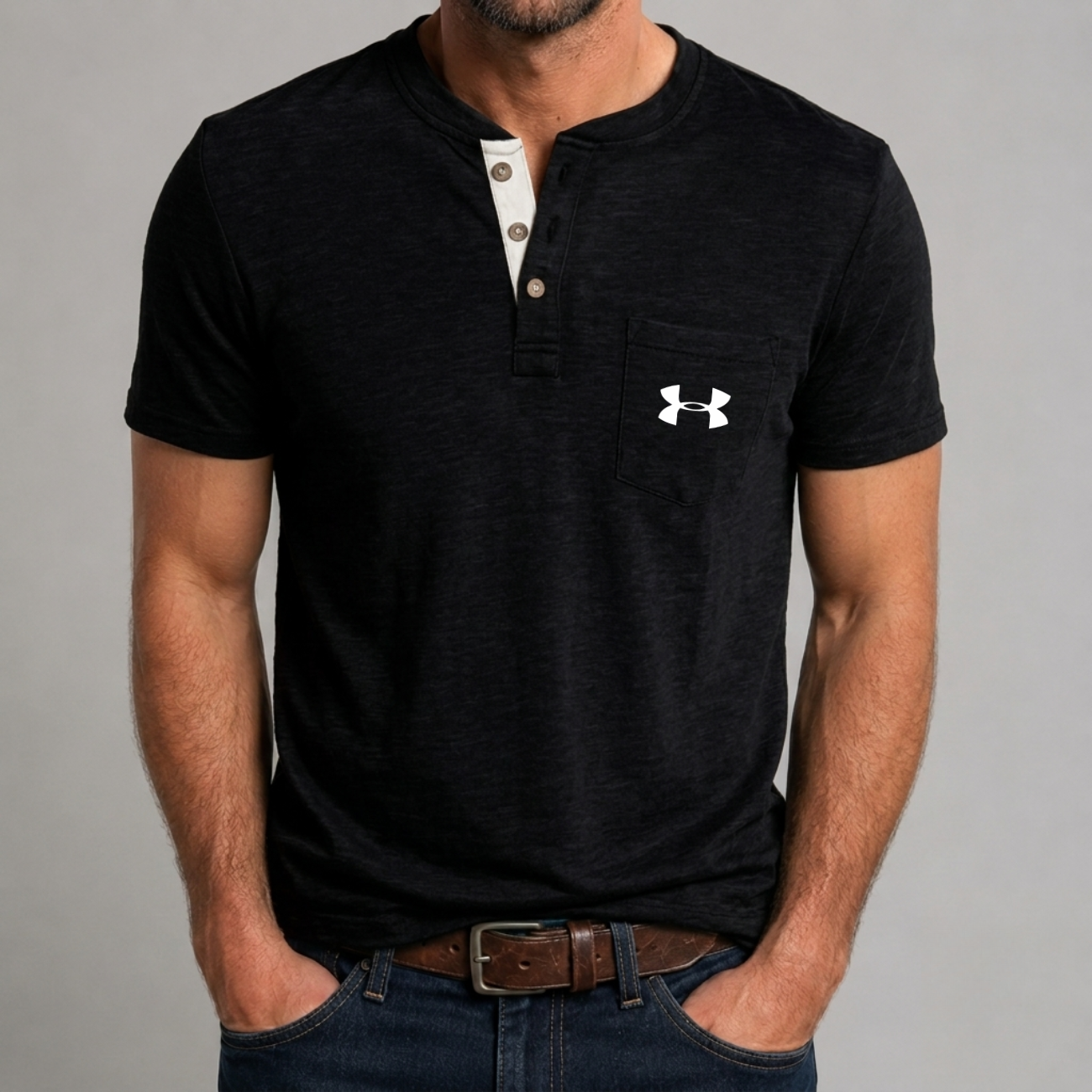 Premium Slub Knit Henley - Utförsäljning