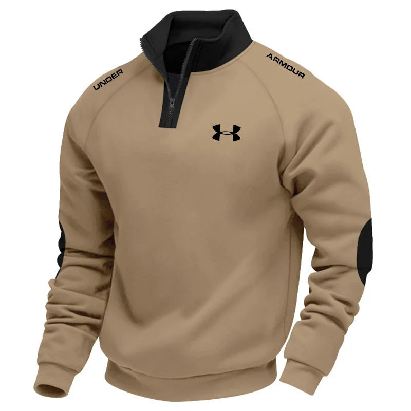 UA™ Herr Varm Fleece Tröja med Ståkrage och Dragkedja