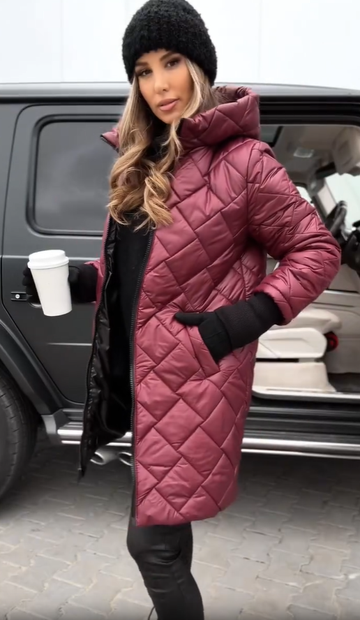 Bogna | Elegant quiltad dunjacka med huva