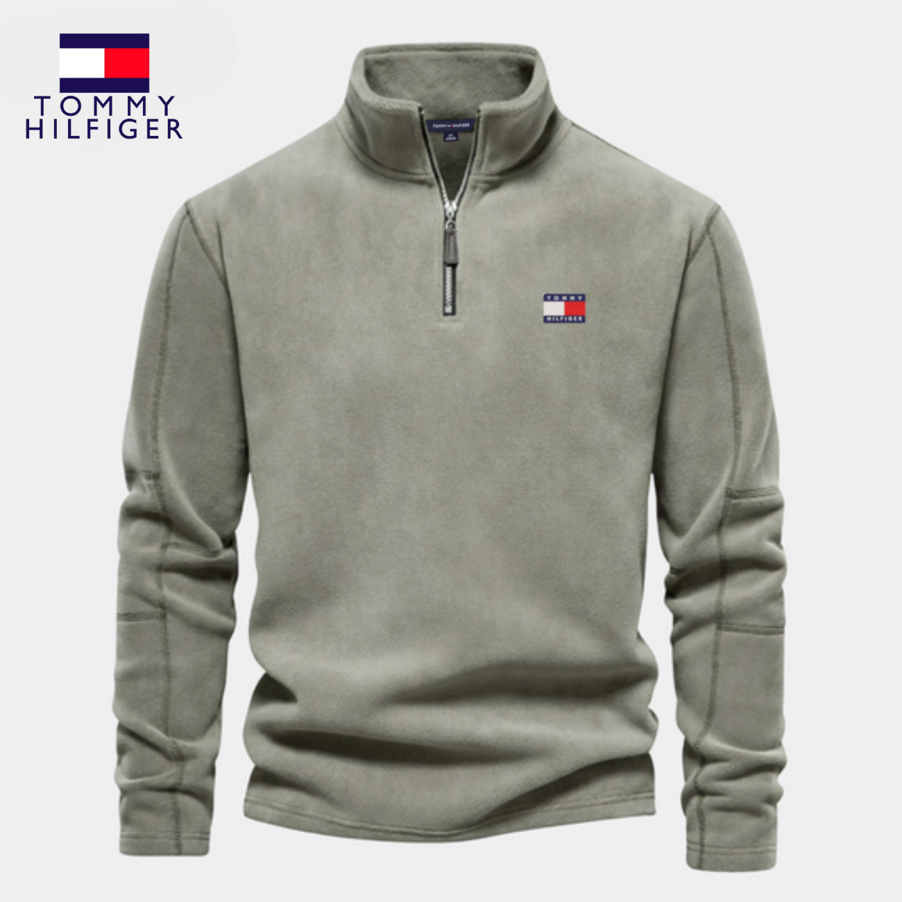 TH™ Half Zip Sweatshirt | I Bomull