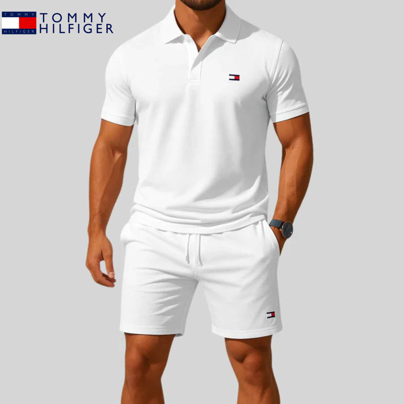 2026 Grundläggande Smal Färdig Piké & shorts set || Utförsäljningskampanj