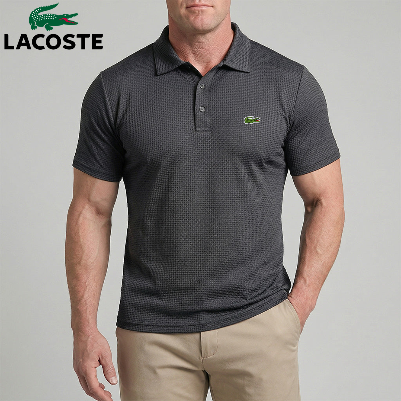 Waffle-Weave Tech Polo || Utförsäljning