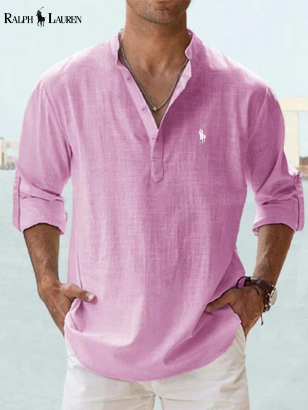 Skjorta med lång ärm och modern passform för en casual chic-stil