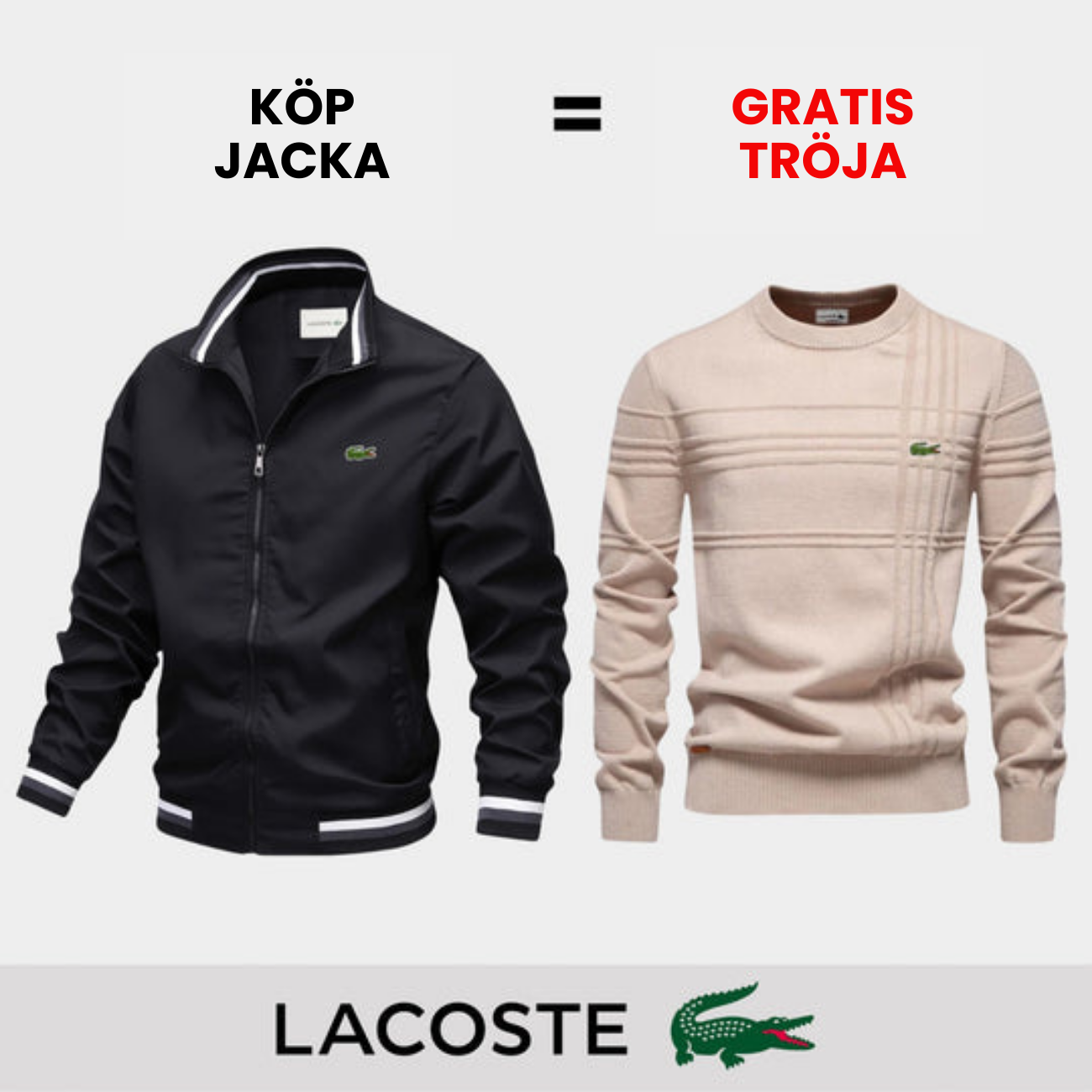 CASUAL JACKA + GRATIS TRÖJA || BEGRÄNSAT ERBJUDANDE