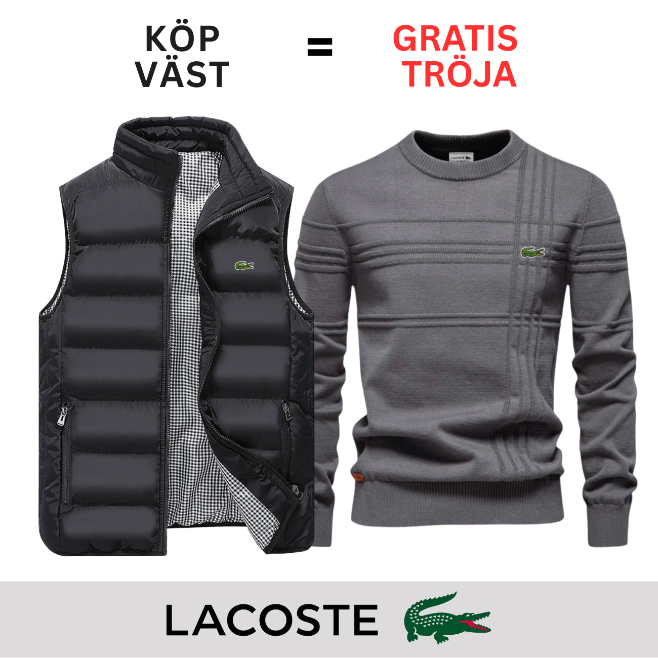 CASUAL VÄST + GRATIS TRÖJA || BEGRÄNSAT ERBJUDANDE