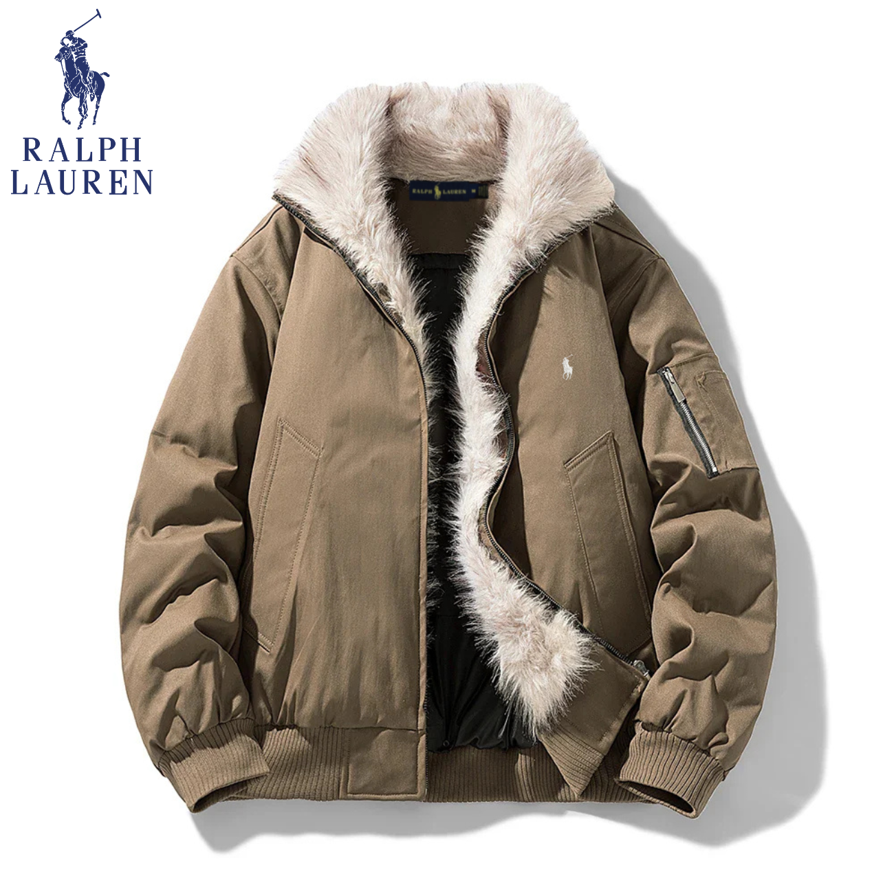 2026 Arctic Luxe Pälsfodrad Bomberjacka || Utförsäljning