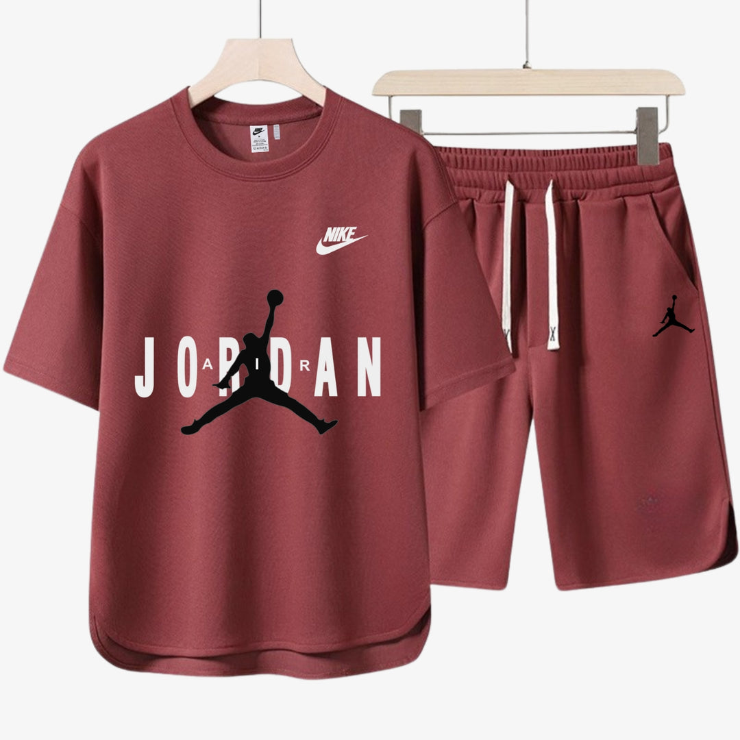 Avslappnad Herroutfit - T-shirt och Shorts