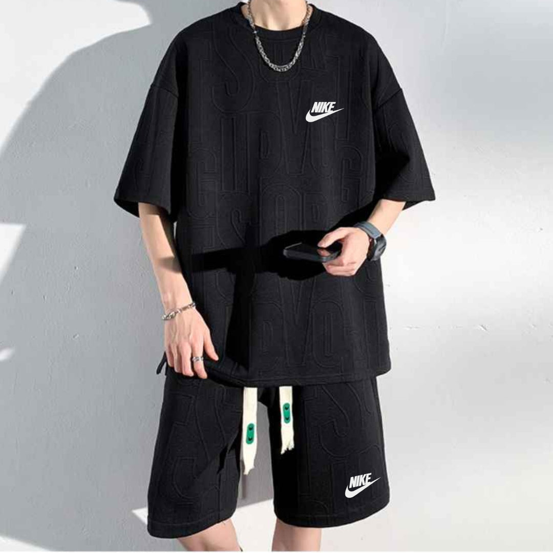 Avslappnad T-shirt och Shorts Set - UTFÖRSÄLJNINGSPRIS