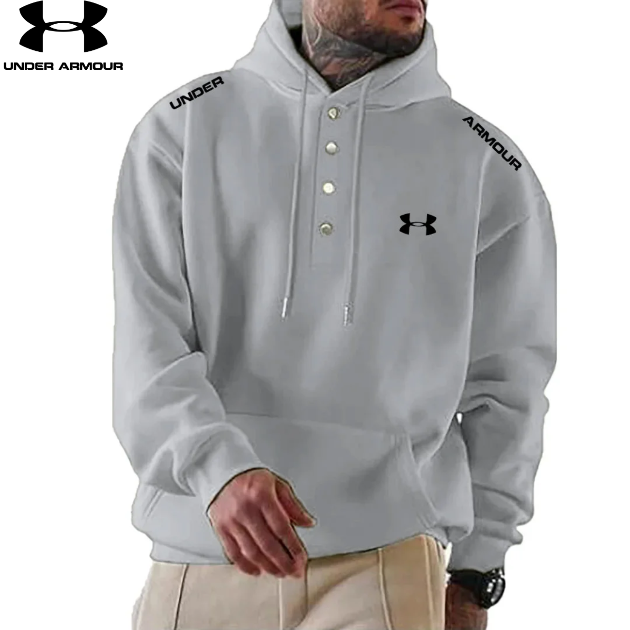 2026 Modern knapp-hoodie || Utförsäljning
