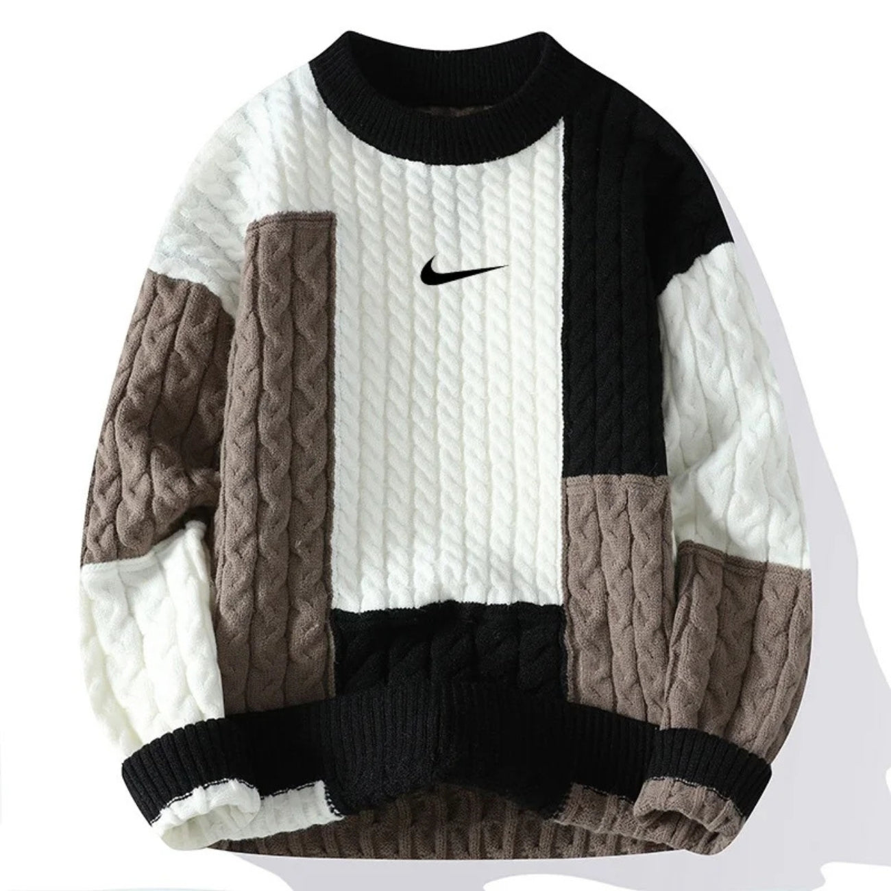 Retro Patchwork Tröja - UTFÖRSÄLJNING AV KOLLEKTION
