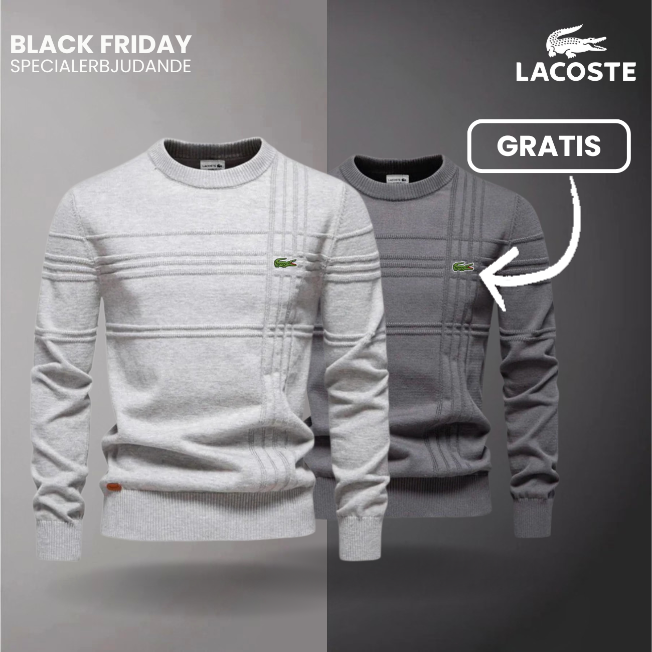Herrtröja med Texturerad Design LC™ 1+1 Gratis (Utförsäljning)