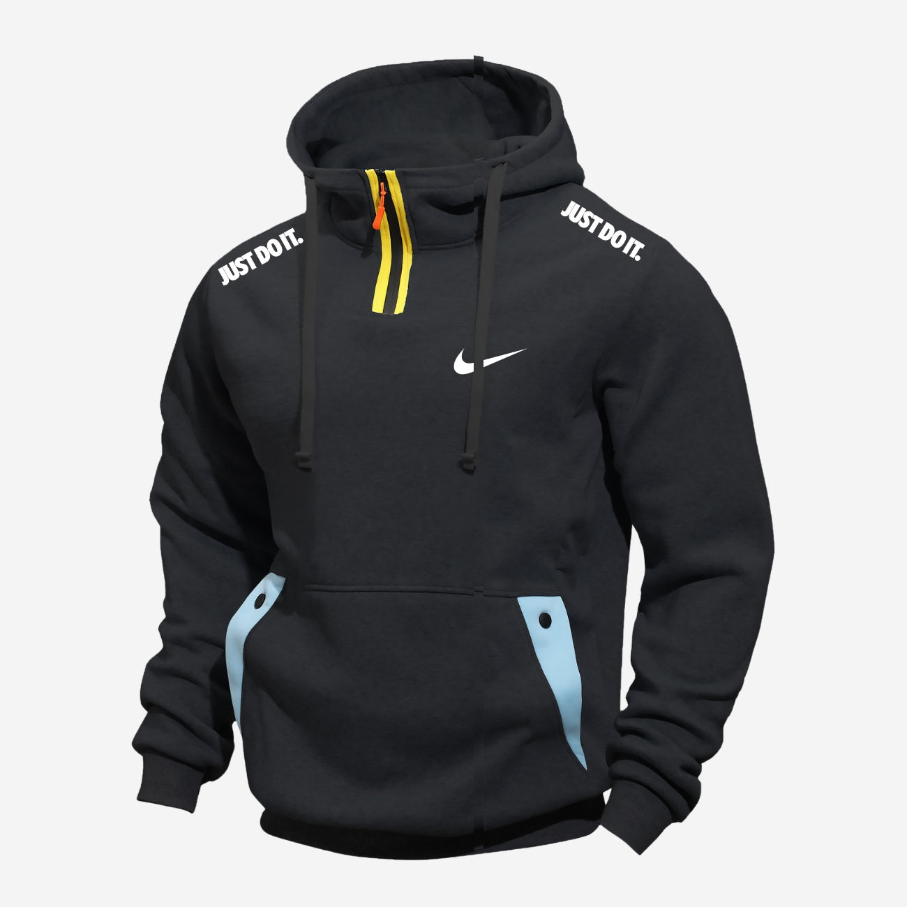 Avslappnad Half-Zip Hoodie - TFÖRSÄLJNING AV KOLLEKTION