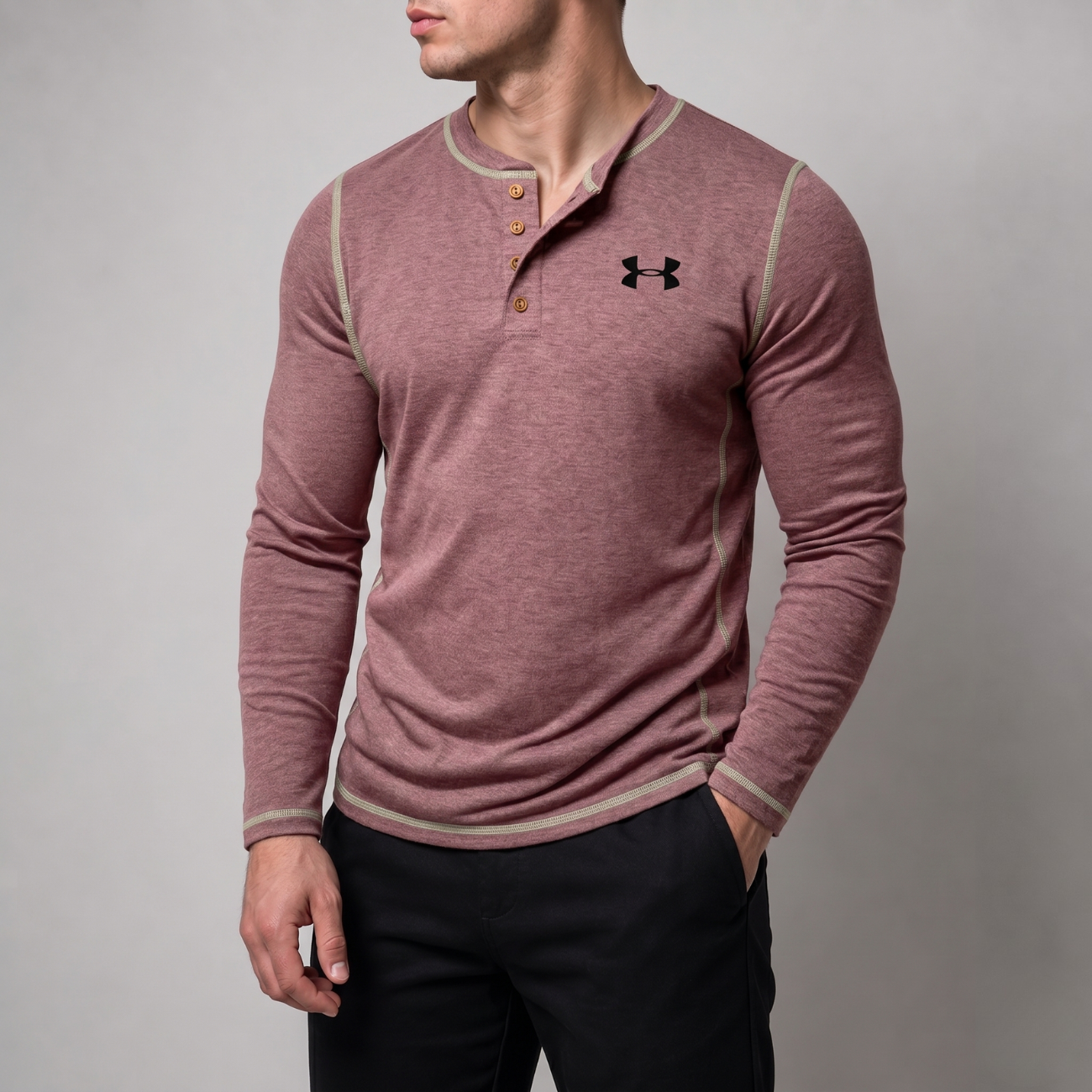 Långärmad Henley - Utförsäljning
