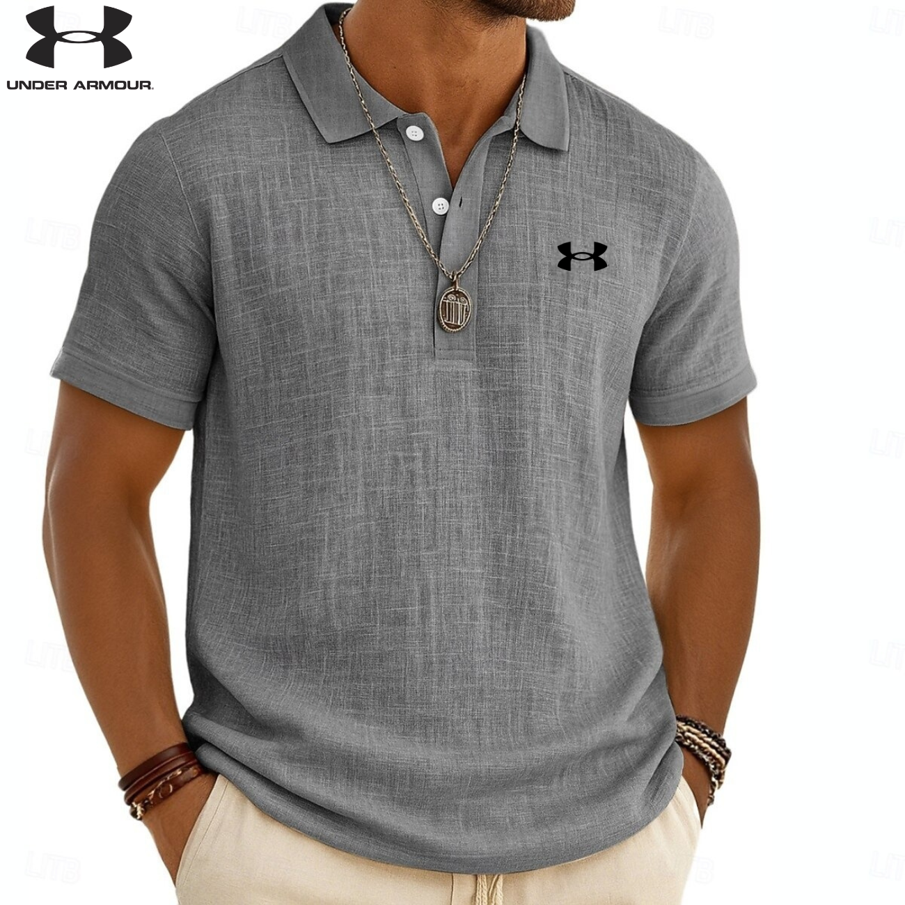 Modern strukturerad polo || utförsäljning