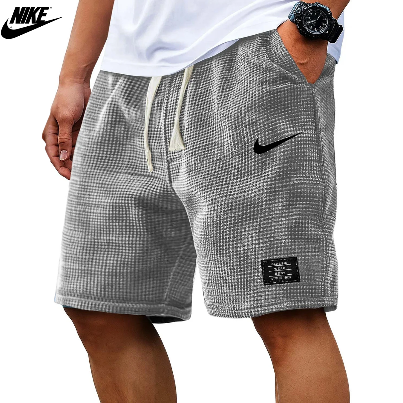 2026 Texturerade Waffle Knit-Shorts || Utförsäljning