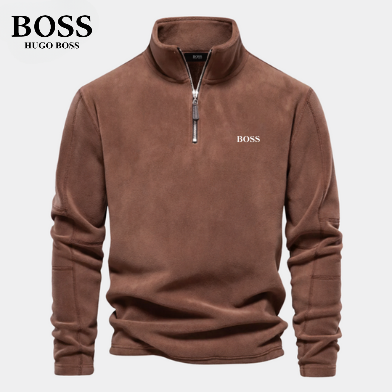 BOSS™ Half Zip Sweatshirt | I Bomull