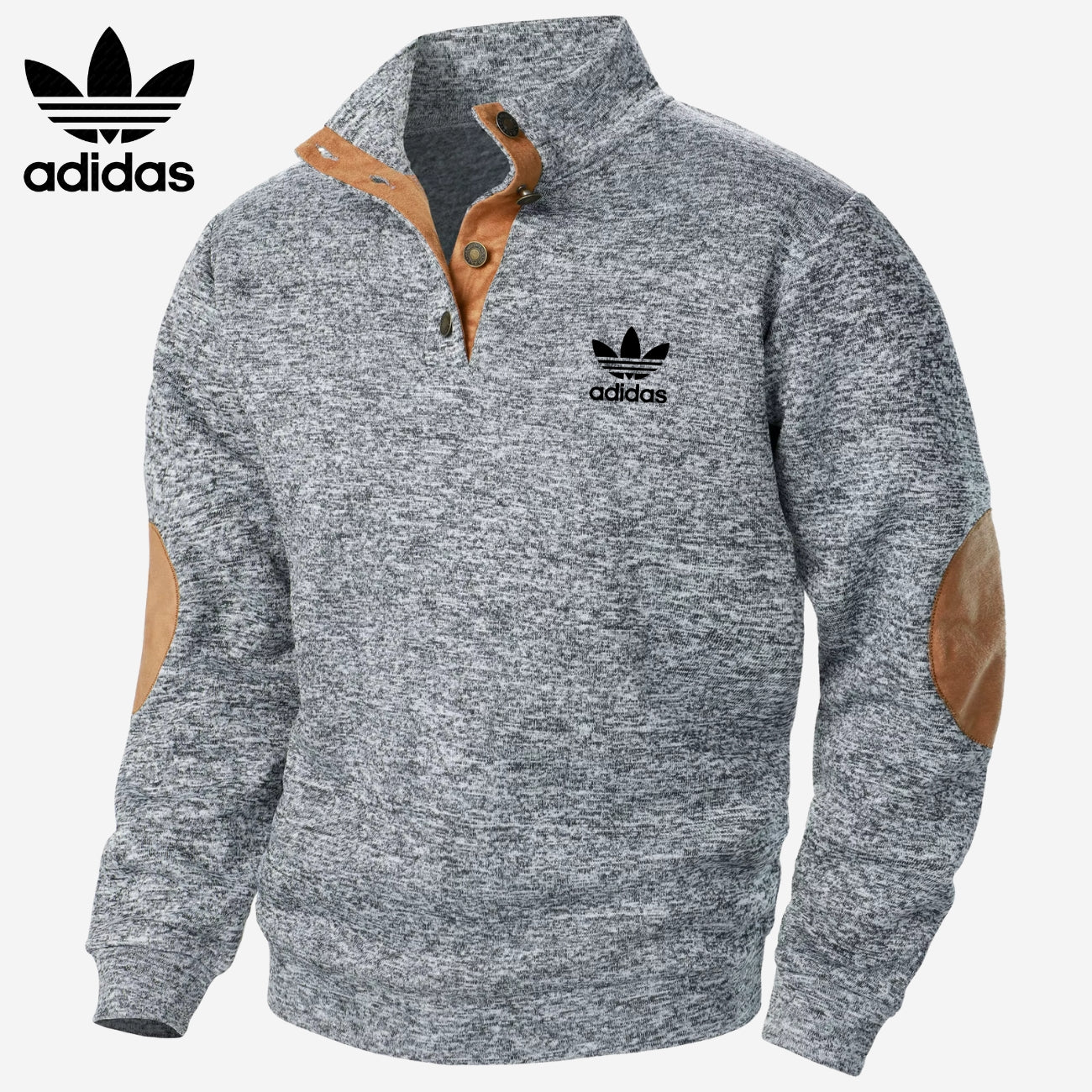 Halvknäppt sweatshirt || UTFÖRSÄLJNING