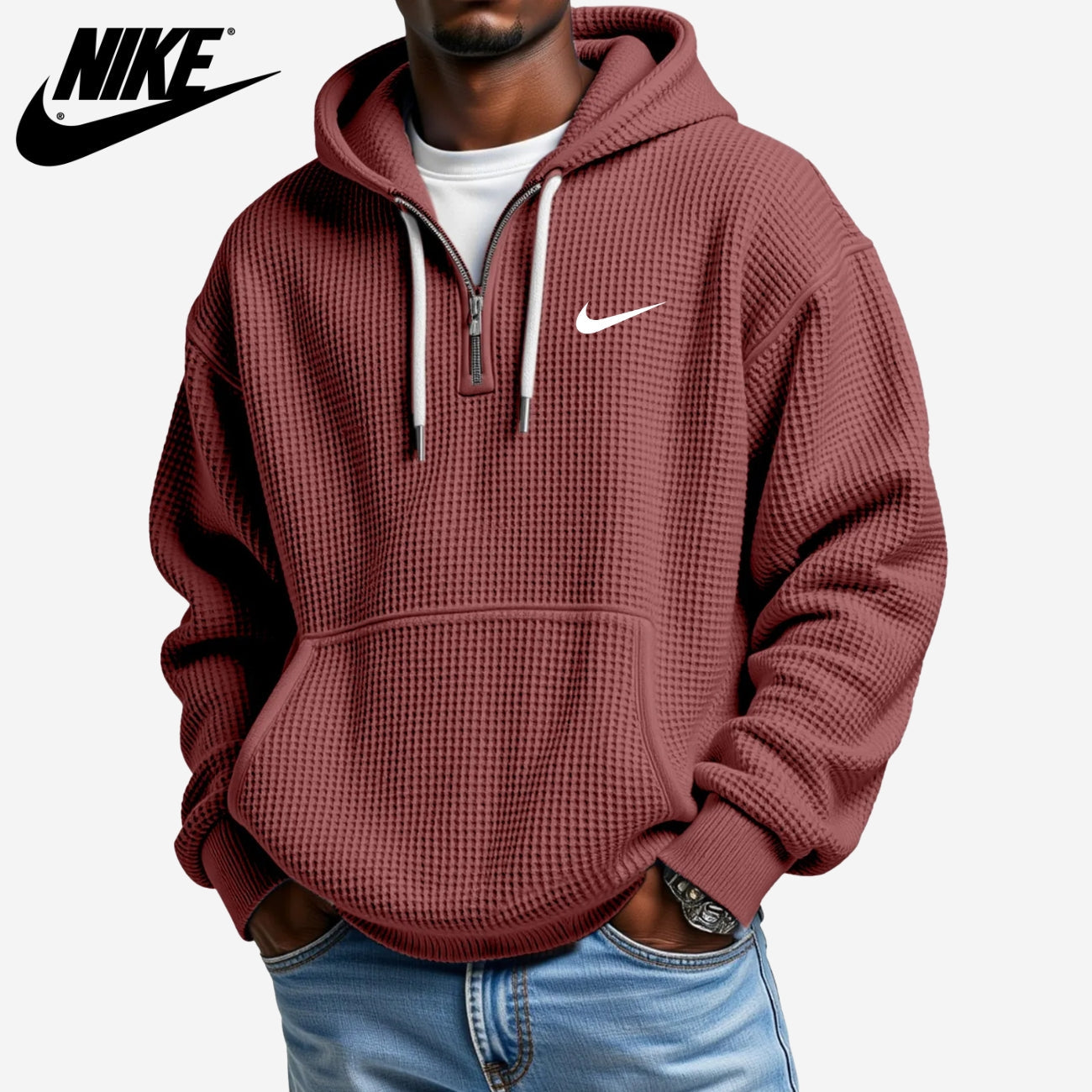Texturerad Hoodie || UTFÖRSÄLJNINGSPRIS