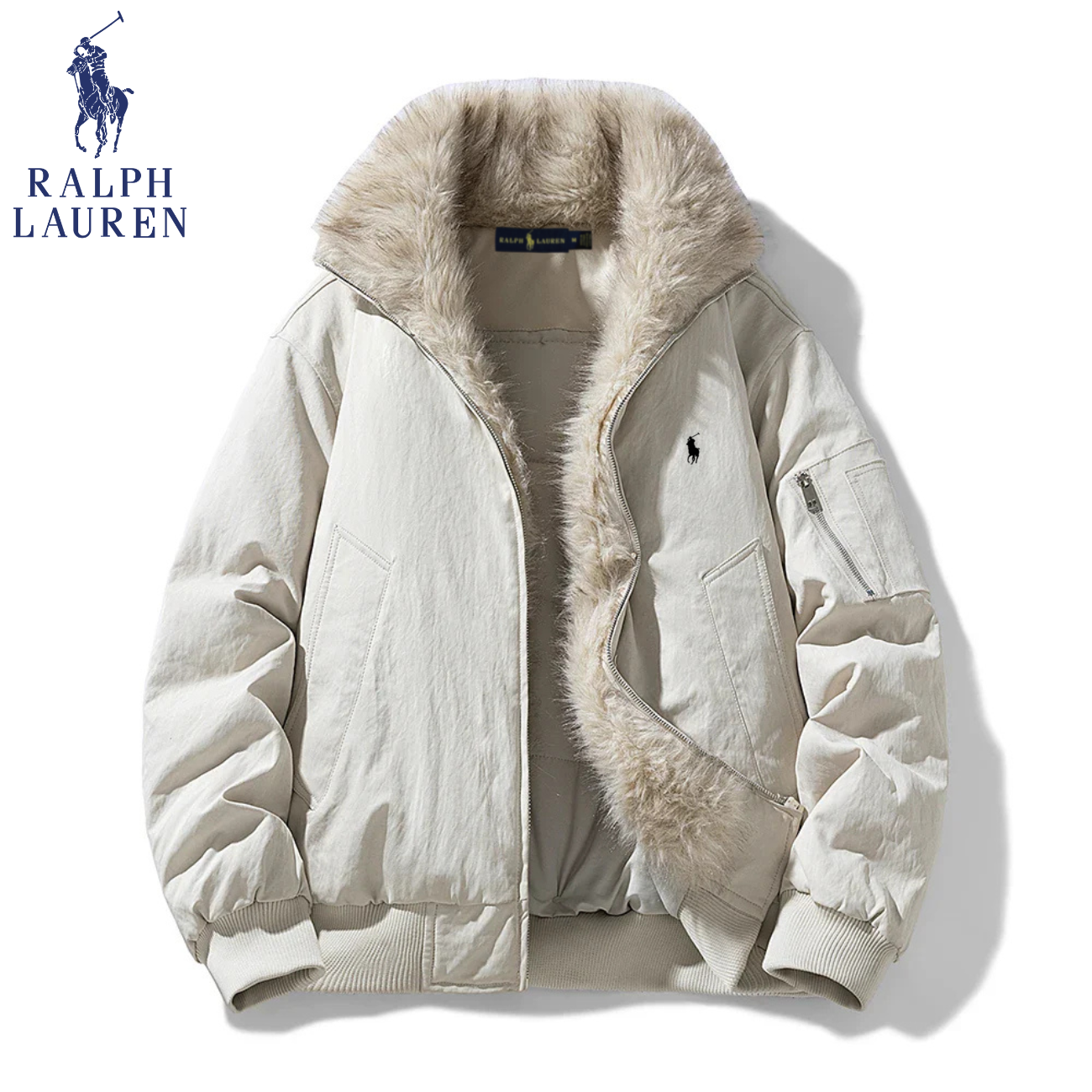 2026 Arctic Luxe Pälsfodrad Bomberjacka || Utförsäljning