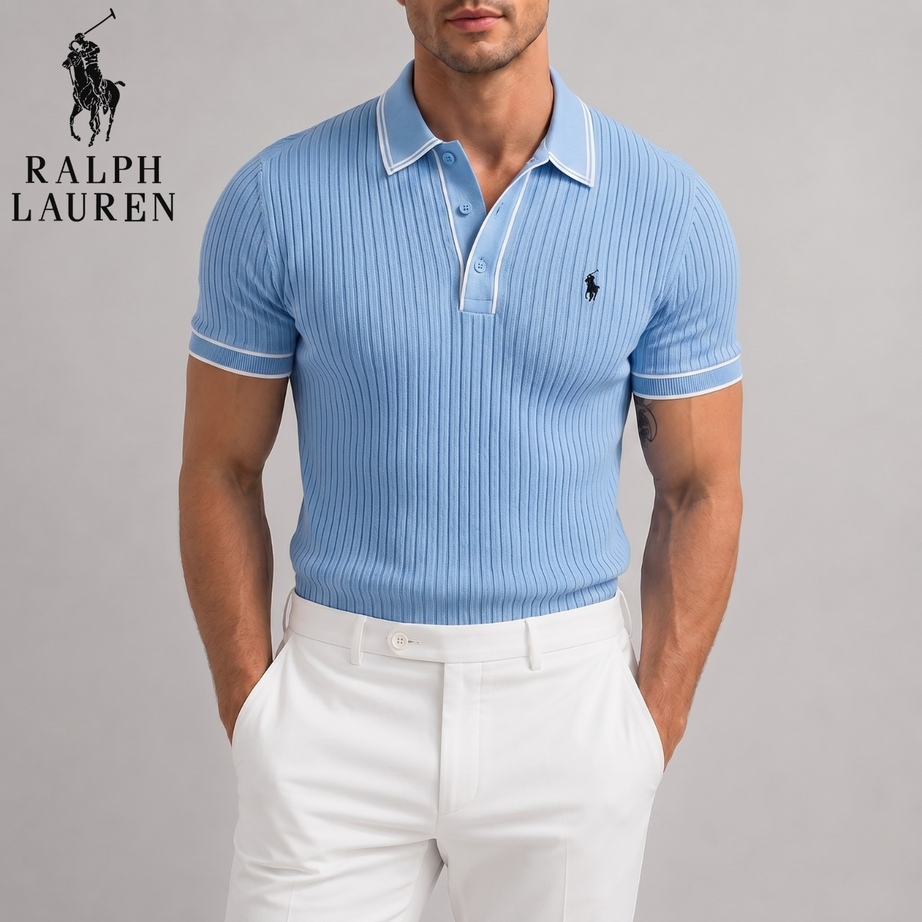 Core Luxe Ribbed Polo || Utförsäljning