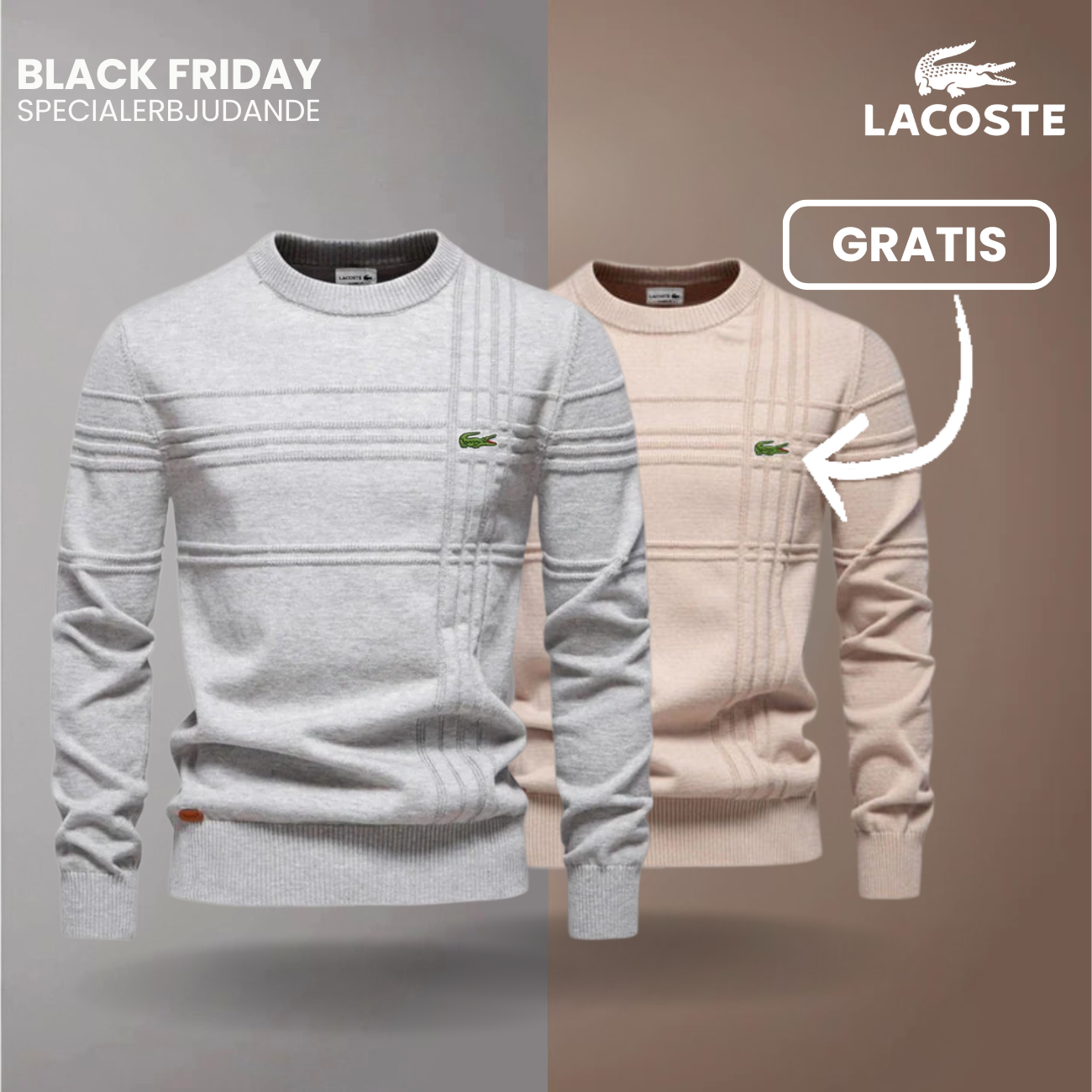 Herrtröja med Texturerad Design LC™ 1+1 Gratis (Utförsäljning)