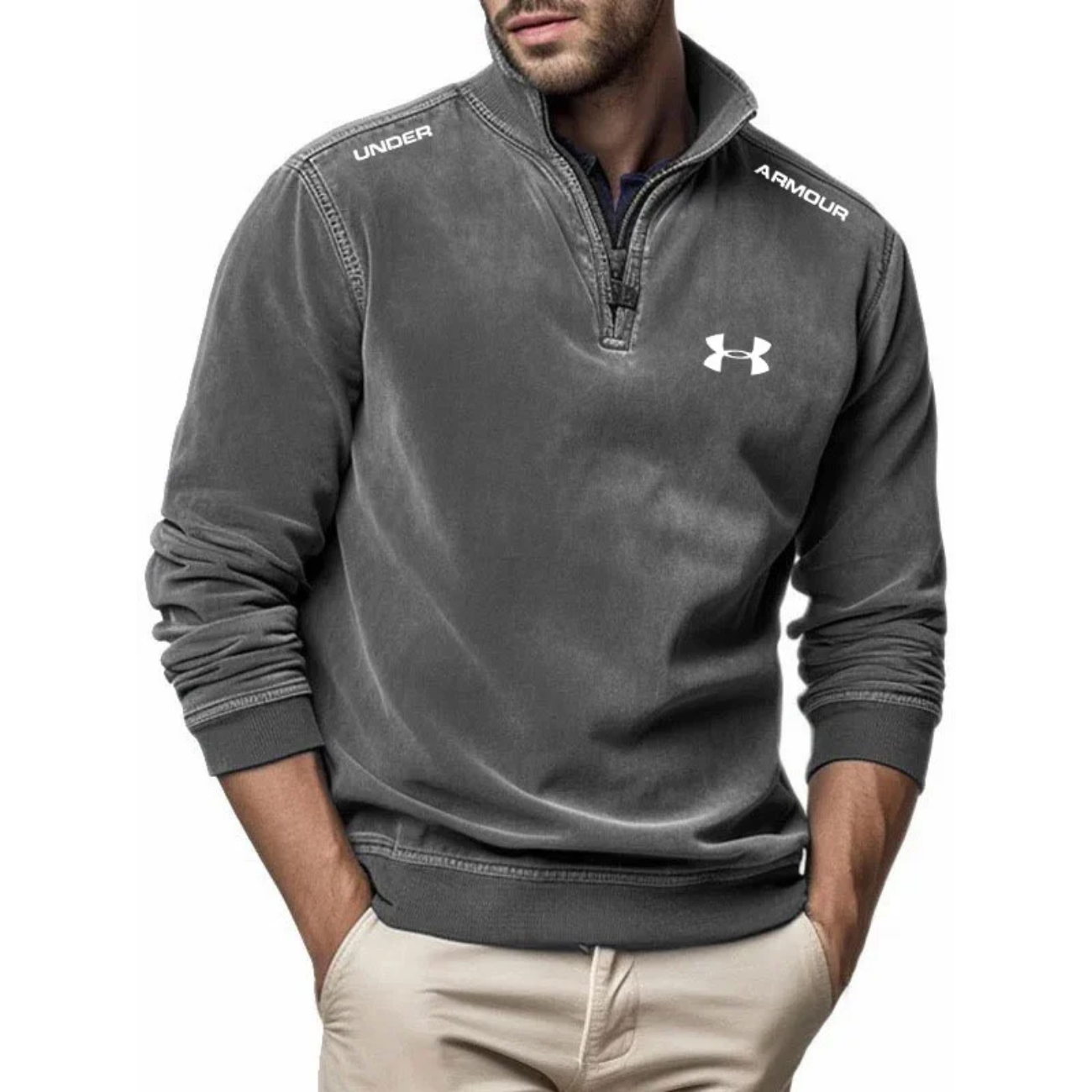 2026 Sweatshirt med Quarter Zip - Utförsäljning