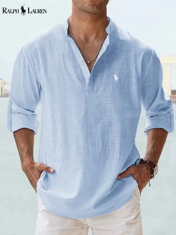 Skjorta med lång ärm och modern passform för en casual chic-stil