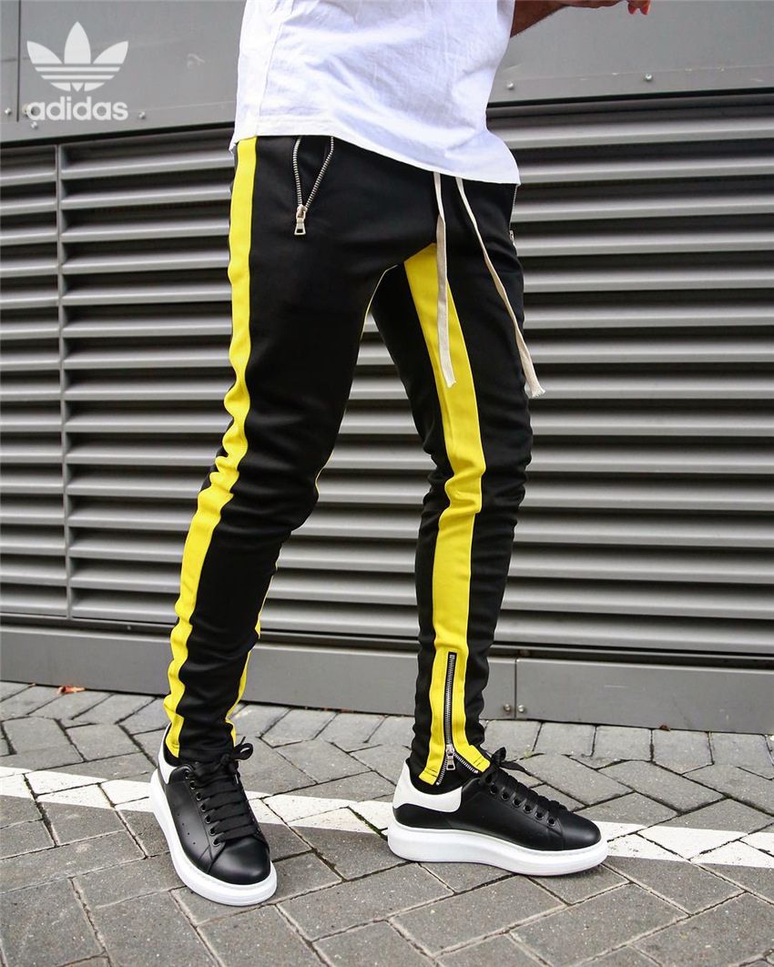 Tvåfärgade Joggingbyxor med Dragkedjor || Streetwearstil