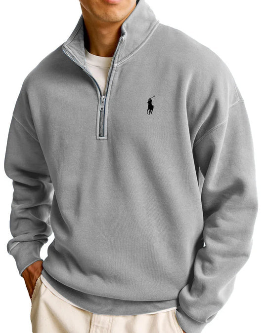 R&L™ Herr Casual Ståkrage Halvdragkedja Sweatshirt