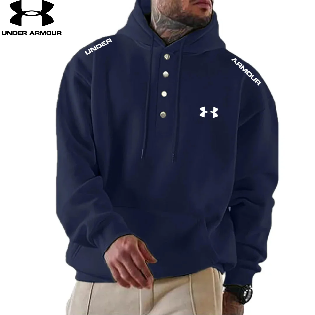 2026 Modern knapp-hoodie || Utförsäljning