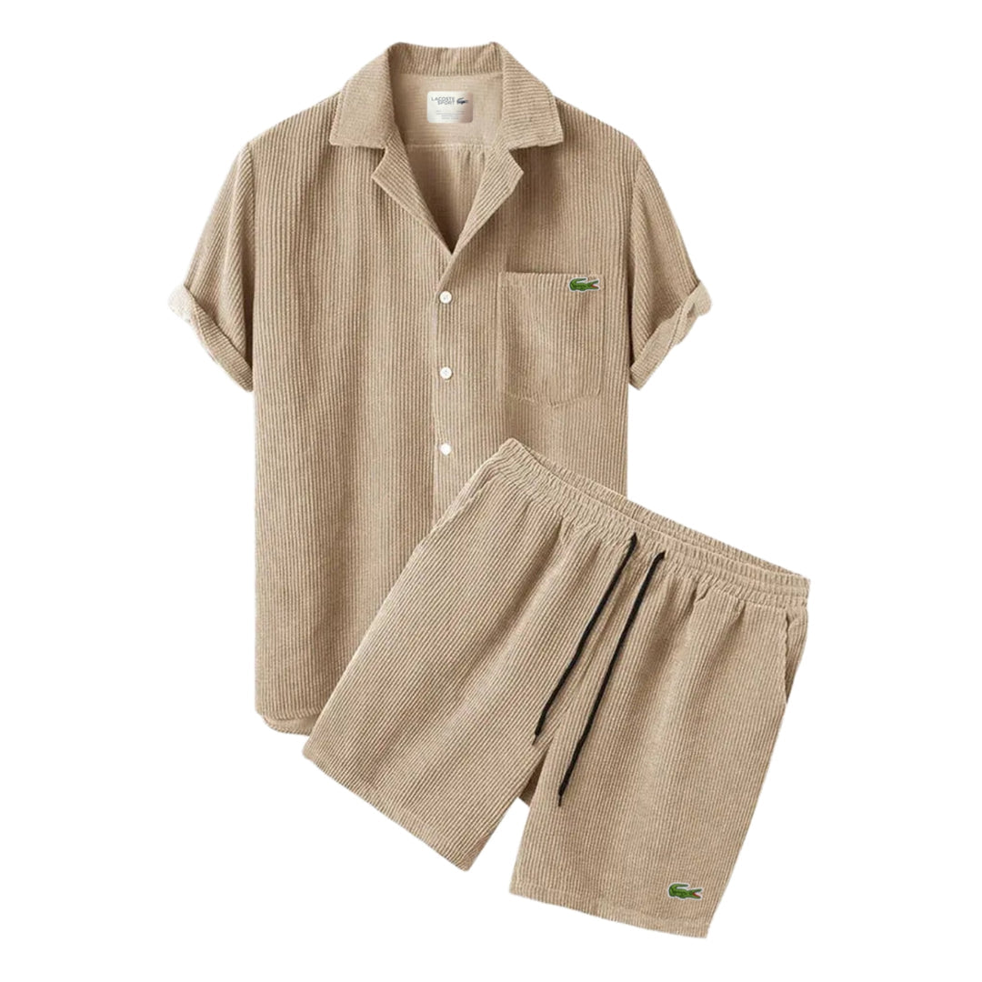 Avslappnat Set med Skjorta och Shorts - LAGERRÖJNINGSPRIS