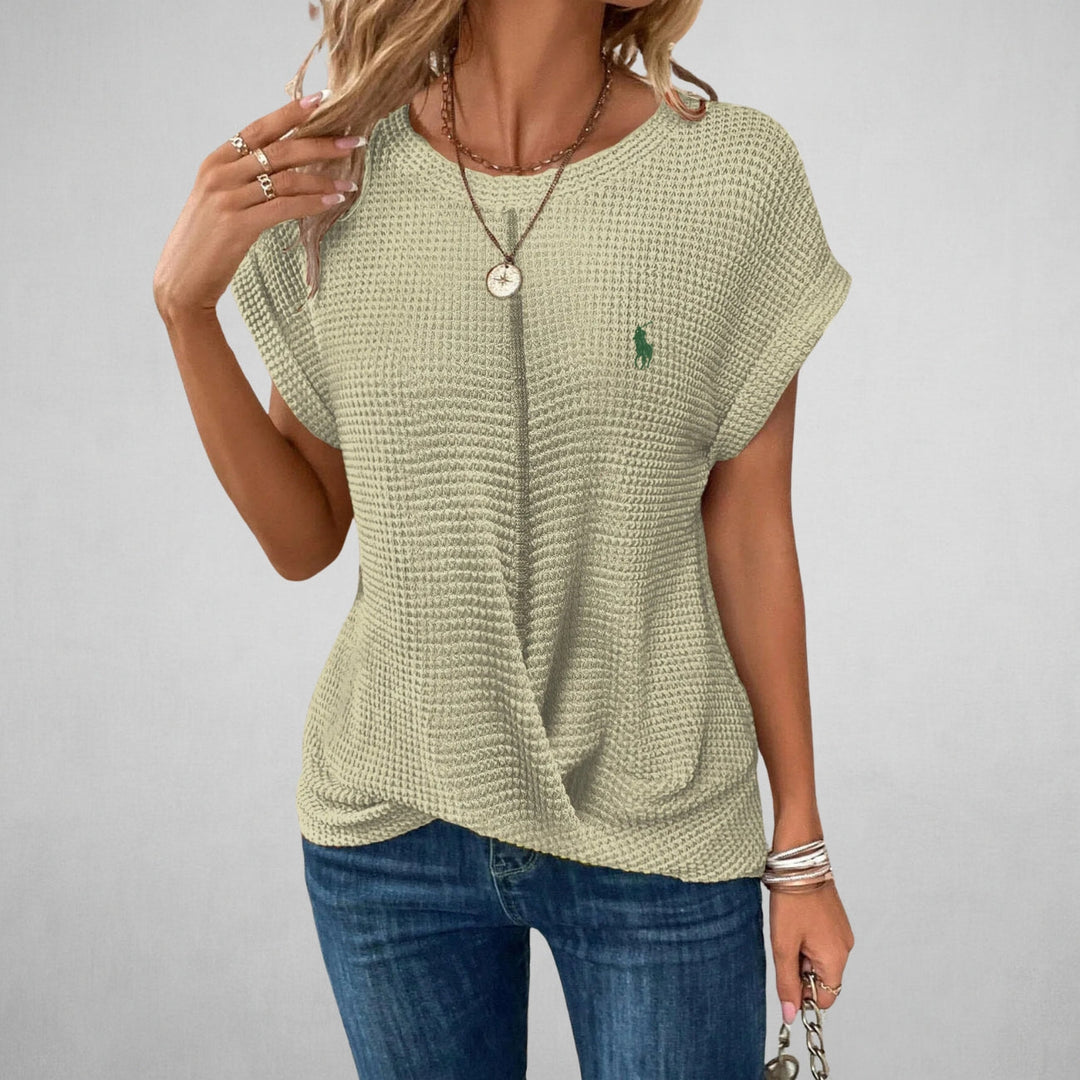 Vardaglig Textur-T-shirt - UTFÖRSÄLJNING