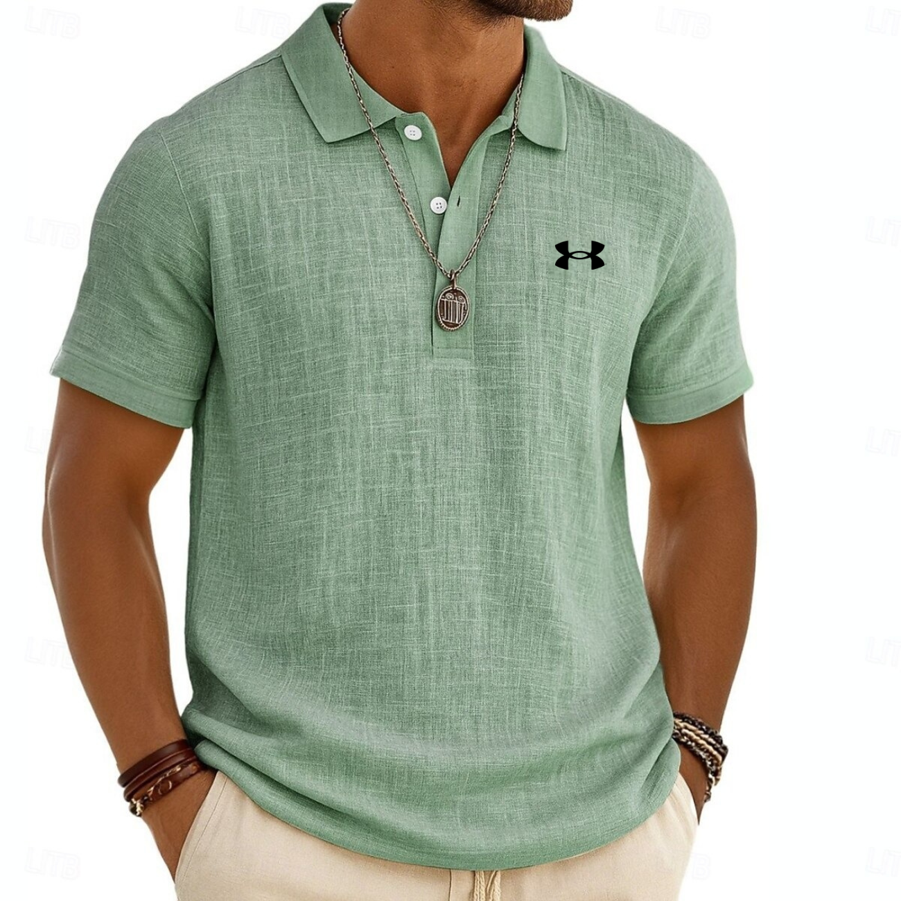Modern strukturerad polo - utförsäljning