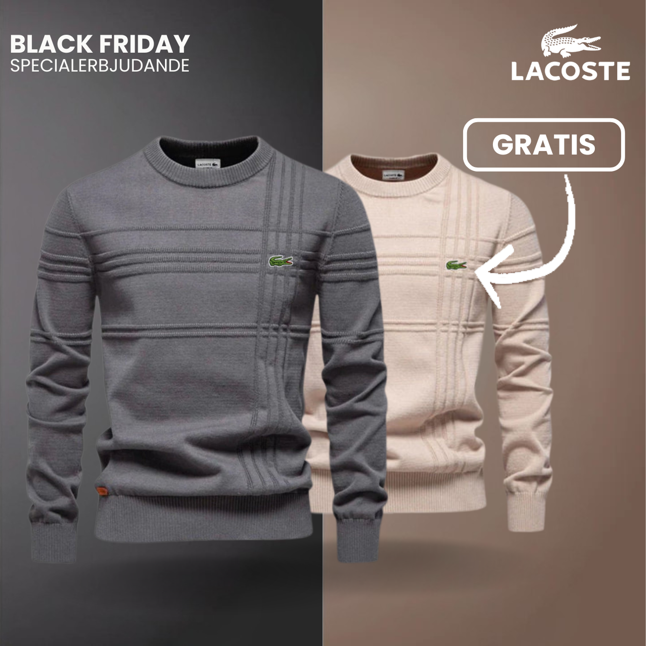 Herrtröja med Texturerad Design LC™ 1+1 Gratis (Utförsäljning)