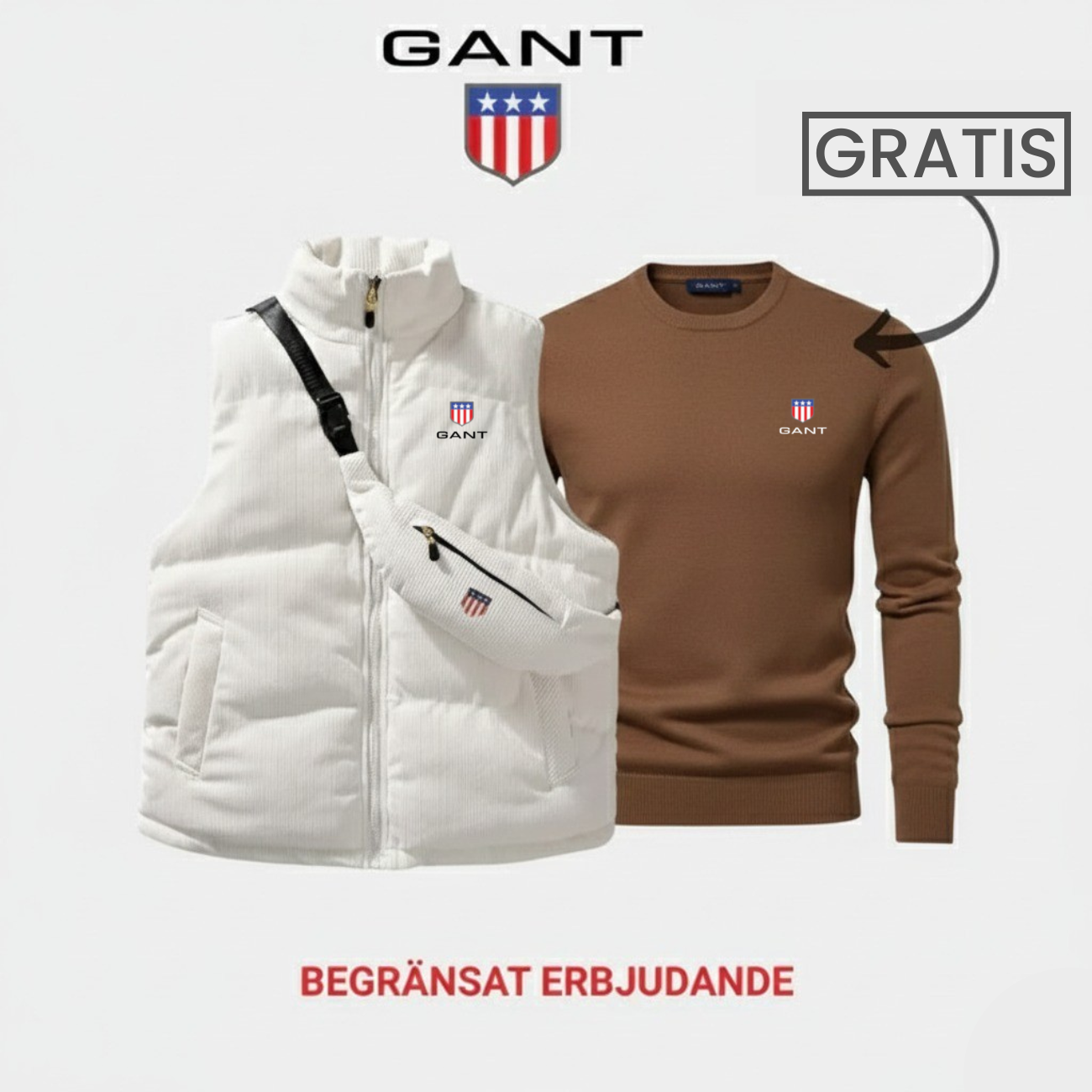 Komfort & Stil: Väst + Tröja 1+1 Gratis Erbjudande || Utförsäljning