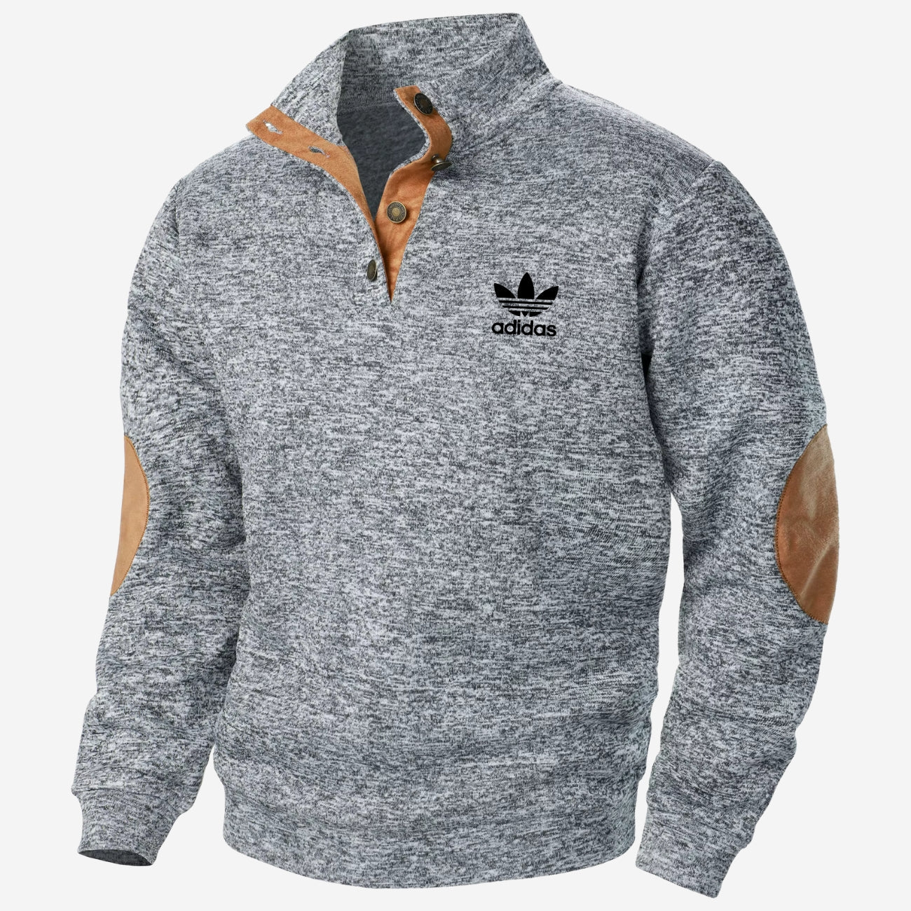 Halvknäppt sweatshirt - UTFÖRSÄLJNING