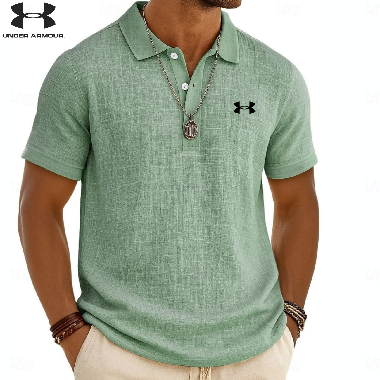 Modern strukturerad polo || utförsäljning