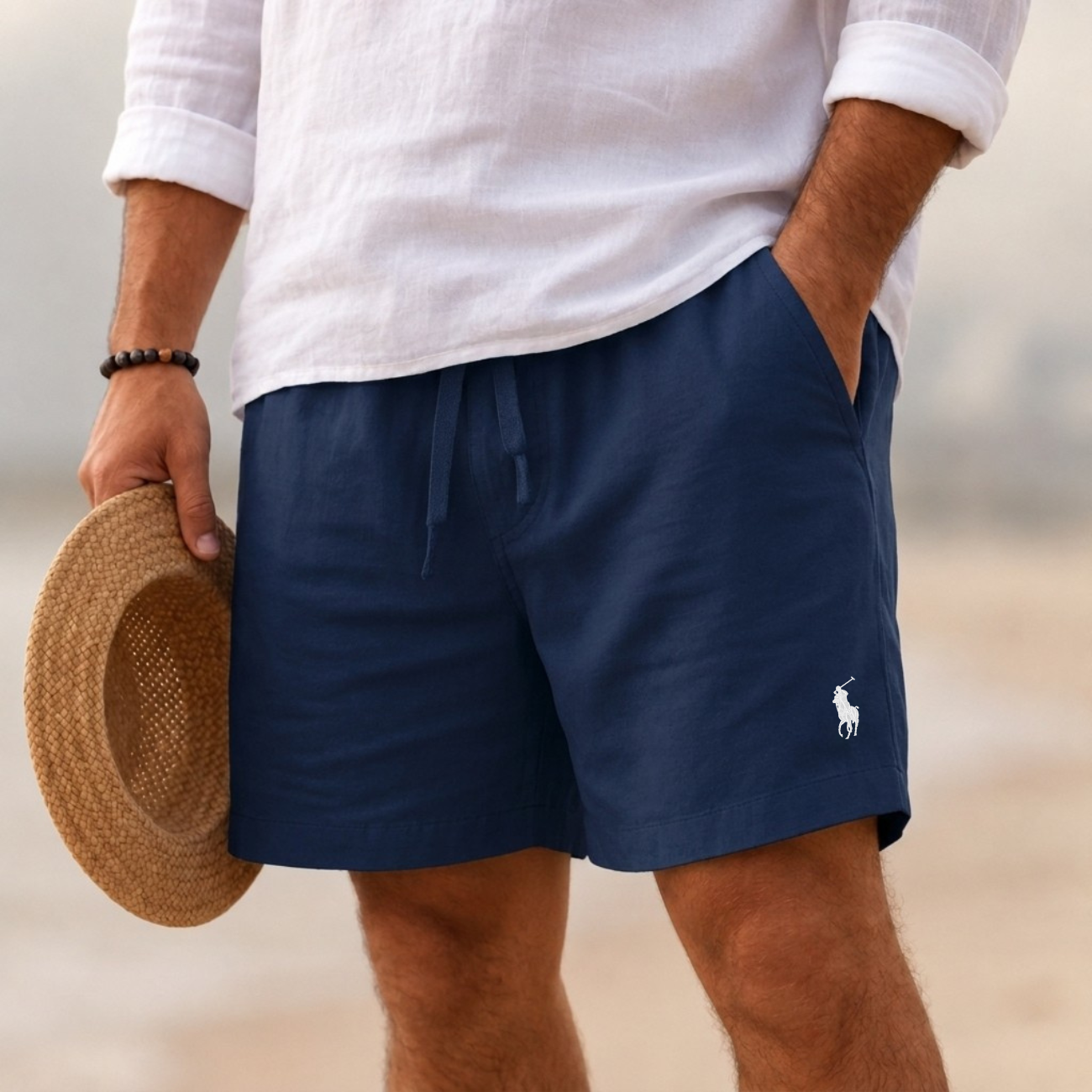 Essentiella Shorts i Linneblandning - Utförsäljning
