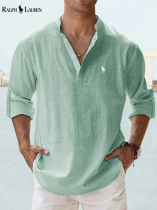 Skjorta med lång ärm och modern passform för en casual chic-stil