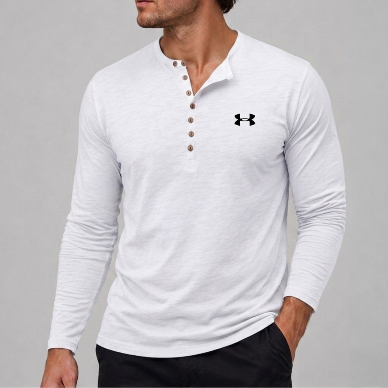 Långärmad Henley - Utförsäljning