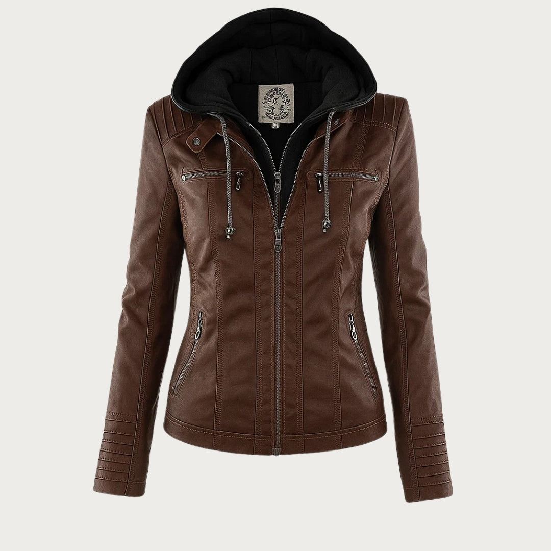 Monica | Elegant jacka med huva