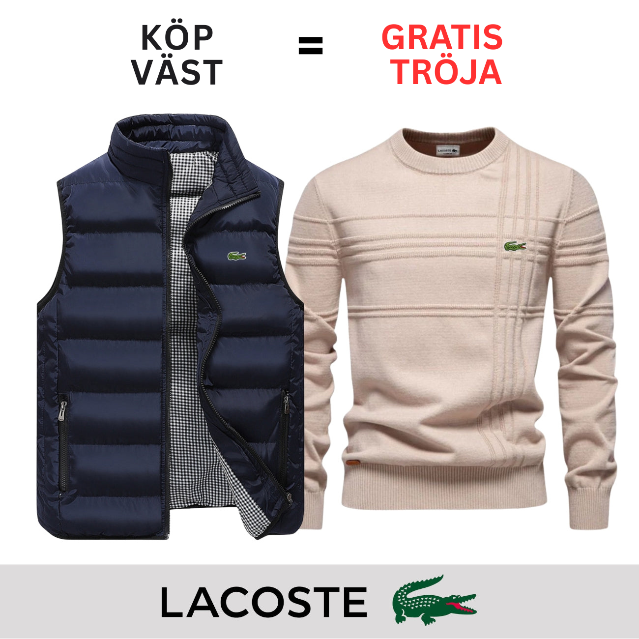 CASUAL VÄST + GRATIS TRÖJA || BEGRÄNSAT ERBJUDANDE