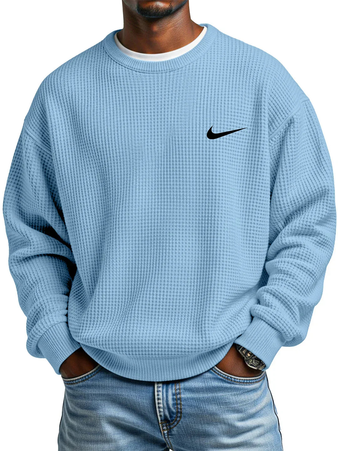 2026 Stickad Crewneck Sweatshirt || Utförsäljning