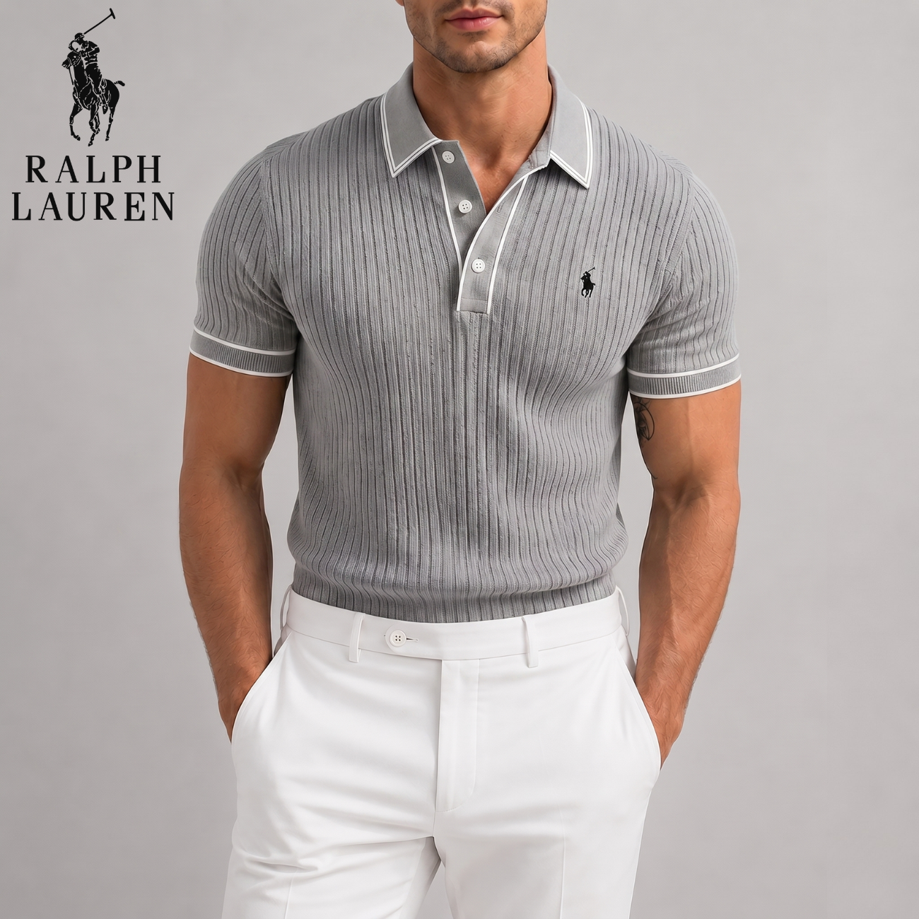 Core Luxe Ribbed Polo || Utförsäljning